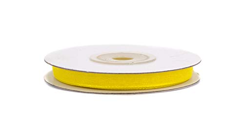 Organzaband 6mm x 25 Gelb von Creativery