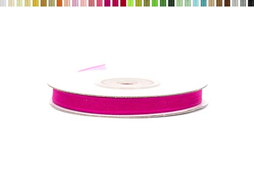 Organzaband 6mm x 25m (fuchsia/magenta 183D) von Creativery