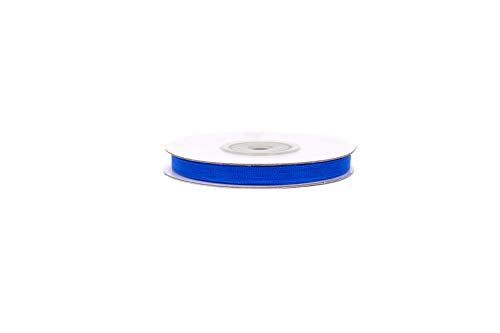 Organzaband 6mm x 25m Blau Königsblau Royalblau von Creativery