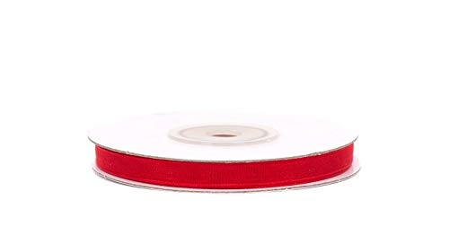 Organzaband 6mm x 25m Rot Organzaband 6mm x 25m Rot von Creativery