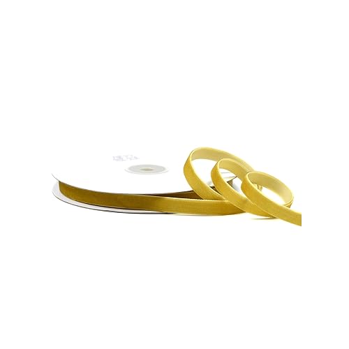 Creativery Samtband 10mm x 10m Rolle - Farbauswahl in 3/6/10/16/22/25/50mm - farbecht & waschbar - Schleifenband zum Nähen - Geschenkband zum Verpacken Dekorieren Basteln - Gold 687 Creativery Samtband 10mm x 10m Rolle - Farbauswahl in 3/6/10/16/22/25/50mm - farbecht & waschbar - Schleifenband zum Nähen - Geschenkband zum Verpacken Dekorieren Basteln - Gold 687 von Creativery