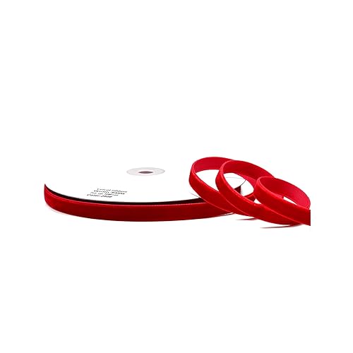 Creativery Samtband 10mm x 10m Rolle - Farbauswahl in 3/6/10/16/22/25/50mm - farbecht & waschbar - Schleifenband zum Nähen - Geschenkband zum Verpacken Dekorieren Basteln - Rot 250 Creativery Samtband 10mm x 10m Rolle - Farbauswahl in 3/6/10/16/22/25/50mm - farbecht & waschbar - Schleifenband zum Nähen - Geschenkband zum Verpacken Dekorieren Basteln - Rot 250 von Creativery