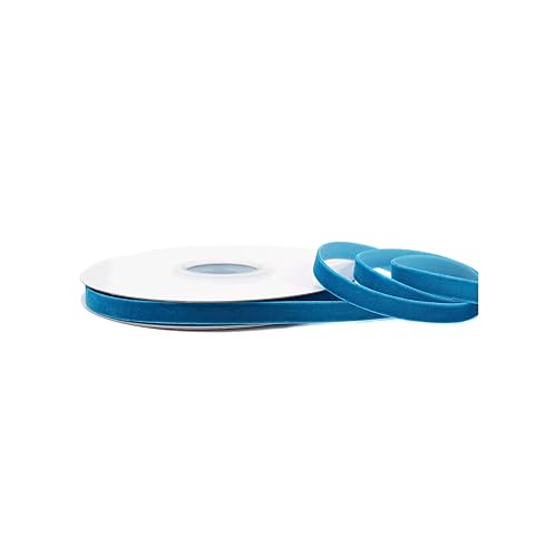 Creativery Samtband 10mm x 10m Rolle - Farbauswahl in 3/6/10/16/22/25/50mm - farbecht & waschbar - Schleifenband zum Nähen - Geschenkband zum Verpacken Dekorieren Basteln - Türkis 340D Creativery Samtband 10mm x 10m Rolle - Farbauswahl in 3/6/10/16/22/25/50mm - farbecht & waschbar - Schleifenband zum Nähen - Geschenkband zum Verpacken Dekorieren Basteln - Türkis 340D von Creativery