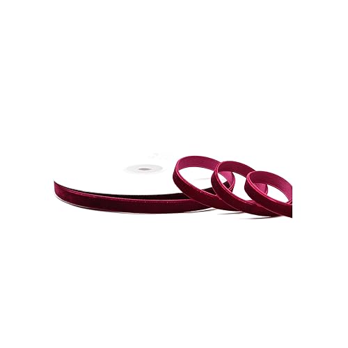 Creativery Samtband 10mm x 10m Rolle - Farbauswahl in 3/6/10/16/22/25/50mm - farbecht & waschbar - Schleifenband zum Nähen - Geschenkband zum Verpacken Dekorieren Basteln - Weinrot/Bordeaux 275 Creativery Samtband 10mm x 10m Rolle - Farbauswahl in 3/6/10/16/22/25/50mm - farbecht & waschbar - Schleifenband zum Nähen - Geschenkband zum Verpacken Dekorieren Basteln - Weinrot/Bordeaux 275 von Creativery