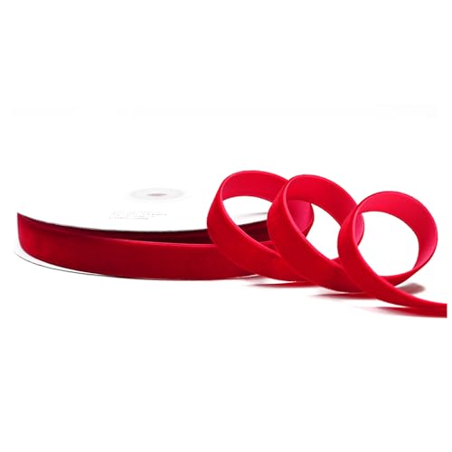 Creativery Samtband 16mm x 10m Rolle - Farbauswahl in 3/6/10/16/22/25/50mm - farbecht & waschbar - Schleifenband zum Nähen - Geschenkband zum Verpacken Dekorieren Basteln - Rot 250 Creativery Samtband 16mm x 10m Rolle - Farbauswahl in 3/6/10/16/22/25/50mm - farbecht & waschbar - Schleifenband zum Nähen - Geschenkband zum Verpacken Dekorieren Basteln - Rot 250 von Creativery