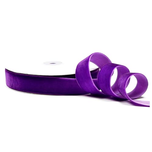 Creativery Samtband 22mm x 10m Rolle - Farbauswahl in 3/6/10/16/22/25/50mm - farbecht & waschbar - Schleifenband zum Nähen - Geschenkband zum Verpacken Dekorieren Basteln - Lila 465 Creativery Samtband 22mm x 10m Rolle - Farbauswahl in 3/6/10/16/22/25/50mm - farbecht & waschbar - Schleifenband zum Nähen - Geschenkband zum Verpacken Dekorieren Basteln - Lila 465 von Creativery