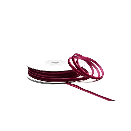Creativery Samtband 3mm x 10m Rolle - Farbauswahl in 3/6/10/16/22/25/50mm - farbecht & waschbar - Schleifenband zum Nähen - Geschenkband zum Verpacken Dekorieren Basteln - Weinrot 275 Creativery Samtband 3mm x 10m Rolle - Farbauswahl in 3/6/10/16/22/25/50mm - farbecht & waschbar - Schleifenband zum Nähen - Geschenkband zum Verpacken Dekorieren Basteln - Weinrot 275 von Creativery