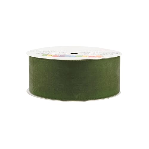 Creativery Samtband 50mm x 5m Rolle - Farbauswahl in 3/6/10/25/50mm - farbecht & waschbar - Schleifenband zum Nähen - Geschenkband zum Verpacken Dekorieren Basteln - Moosgrün 570 Creativery Samtband 50mm x 5m Rolle - Farbauswahl in 3/6/10/25/50mm - farbecht & waschbar - Schleifenband zum Nähen - Geschenkband zum Verpacken Dekorieren Basteln - Moosgrün 570 von Creativery