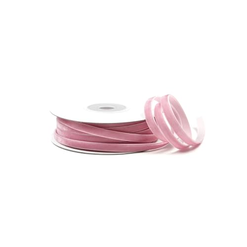 Creativery Samtband 6mm x 10m Rolle - Farbauswahl in 3/6/10/16/22/25/50mm - farbecht & waschbar - Schleifenband für Hochzeit - Geschenkband zum Verpacken Dekorieren Basteln - Altrosa 158 Creativery Samtband 6mm x 10m Rolle - Farbauswahl in 3/6/10/16/22/25/50mm - farbecht & waschbar - Schleifenband für Hochzeit - Geschenkband zum Verpacken Dekorieren Basteln - Altrosa 158 von Creativery