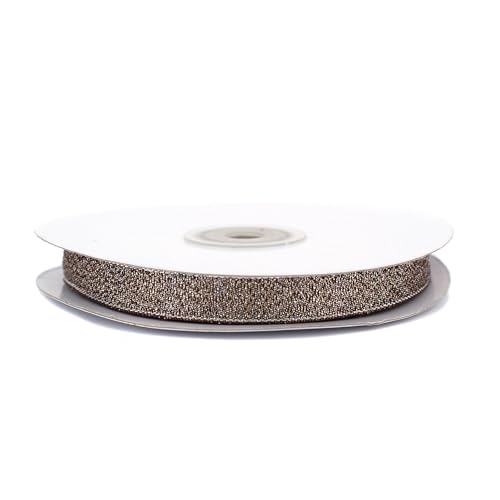 Lurexband 12mm x 32m Rolle - Netzband mit Glitzer Effekt - Dekoband zum Basteln & Dekorieren - Schleifenband für Hochzeit Weihnachten Geburtstag - Geschenkband Weihnachtsband Braun Silber Lurexband 12mm x 32m Rolle - Netzband mit Glitzer Effekt - Dekoband zum Basteln & Dekorieren - Schleifenband für Hochzeit Weihnachten Geburtstag - Geschenkband Weihnachtsband Braun Silber von Creativery