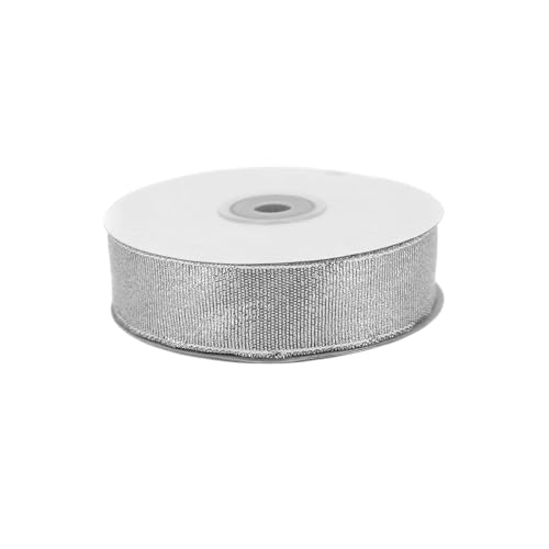 Lurexband 25mm x 32m Rolle - Netzband mit Glitzer Effekt - Dekoband zum Basteln & Dekorieren - Schleifenband für Hochzeit Weihnachten Geburtstag - Geschenkband Weihnachtsband Silber Lurexband 25mm x 32m Rolle - Netzband mit Glitzer Effekt - Dekoband zum Basteln & Dekorieren - Schleifenband für Hochzeit Weihnachten Geburtstag - Geschenkband Weihnachtsband Silber von Creativery