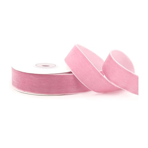 Creativery Samtband 25mm x 5m Rolle - Farbauswahl in 3/6/10/16/22/25/50mm - farbecht & waschbar - Schleifenband zum Nähen - Geschenkband zum Verpacken Dekorieren Basteln - Altrosa 158 Creativery Samtband 25mm x 5m Rolle - Farbauswahl in 3/6/10/16/22/25/50mm - farbecht & waschbar - Schleifenband zum Nähen - Geschenkband zum Verpacken Dekorieren Basteln - Altrosa 158 von Creativery