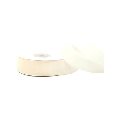 Samtband 25mm x 5m Rolle - Farbauswahl in 3/6/10/16/22/25/50mm - farbecht & waschbar - Schleifenband zum Nähen - Geschenkband zum Verpacken Dekorieren Basteln - Ivory/Elfenbein 810 Samtband 25mm x 5m Rolle - Farbauswahl in 3/6/10/16/22/25/50mm - farbecht & waschbar - Schleifenband zum Nähen - Geschenkband zum Verpacken Dekorieren Basteln - Ivory/Elfenbein 810 von Creativery