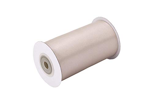 Satinband 100mm x 10m Rolle - FARBAUSWAHL in 3/6/12/25/38/50/75/100mm - farbecht & waschbar - Schleifenband für Hochzeit - Geschenkband zum Verpacken Dekorieren Basteln - Taupe 823 von Creativery