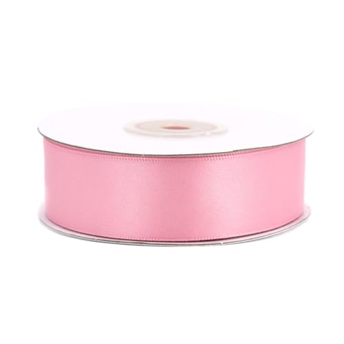 Satinband 25mm x 20m Doppelseitig Rosa von Creativery