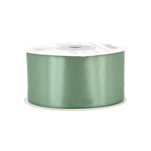Satinband 38mm x 25m Rolle - FARBAUSWAHL in 3/6/12/18/25/38/50/75/100mm - farbecht & waschbar - Schleifenband für Hochzeit - Geschenkband zum Verpacken Dekorieren Basteln - Eukalyptus 509 Satinband 38mm x 25m Rolle - FARBAUSWAHL in 3/6/12/18/25/38/50/75/100mm - farbecht & waschbar - Schleifenband für Hochzeit - Geschenkband zum Verpacken Dekorieren Basteln - Eukalyptus 509 von Creativery