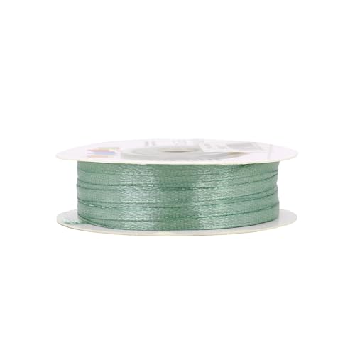 Satinband 3mm x 50m Rolle - FARBAUSWAHL in 3/6/12/18/25/38/50/75/100mm - farbecht & waschbar - Schleifenband für Hochzeit - Geschenkband zum Verpacken Dekorieren Basteln - Eukalyptus 509 Satinband 3mm x 50m Rolle - FARBAUSWAHL in 3/6/12/18/25/38/50/75/100mm - farbecht & waschbar - Schleifenband für Hochzeit - Geschenkband zum Verpacken Dekorieren Basteln - Eukalyptus 509 von Creativery