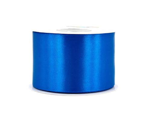 Satinband 50mm x 25m Rolle - FARBAUSWAHL in 3/6/12/18/25/38/50/75/100mm - farbecht & waschbar - Schleifenband für Hochzeit - Geschenkband zum Verpacken Dekorieren Basteln - Blau 352 Satinband 50mm x 25m Rolle - FARBAUSWAHL in 3/6/12/18/25/38/50/75/100mm - farbecht & waschbar - Schleifenband für Hochzeit - Geschenkband zum Verpacken Dekorieren Basteln - Blau 352 von Creativery