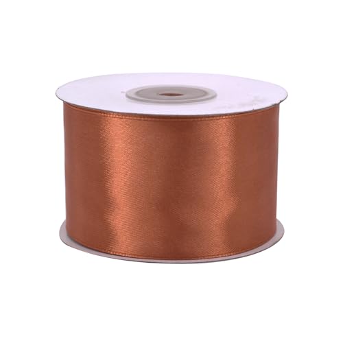 Satinband 50mm x 25m Rolle - FARBAUSWAHL in 3/6/12/18/25/38/50/75/100mm - farbecht & waschbar - Schleifenband für Hochzeit - Geschenkband zum Verpacken Dekorieren Basteln - Kupfer 785 Satinband 50mm x 25m Rolle - FARBAUSWAHL in 3/6/12/18/25/38/50/75/100mm - farbecht & waschbar - Schleifenband für Hochzeit - Geschenkband zum Verpacken Dekorieren Basteln - Kupfer 785 von Creativery