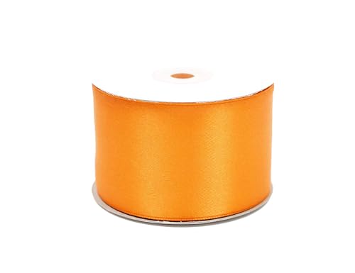 Satinband 50mm x 25m Rolle - FARBAUSWAHL in 3/6/12/18/25/38/50/75/100mm - farbecht & waschbar - Schleifenband für Hochzeit - Geschenkband zum Verpacken Dekorieren Basteln - Orange 668 Satinband 50mm x 25m Rolle - FARBAUSWAHL in 3/6/12/18/25/38/50/75/100mm - farbecht & waschbar - Schleifenband für Hochzeit - Geschenkband zum Verpacken Dekorieren Basteln - Orange 668 von Creativery