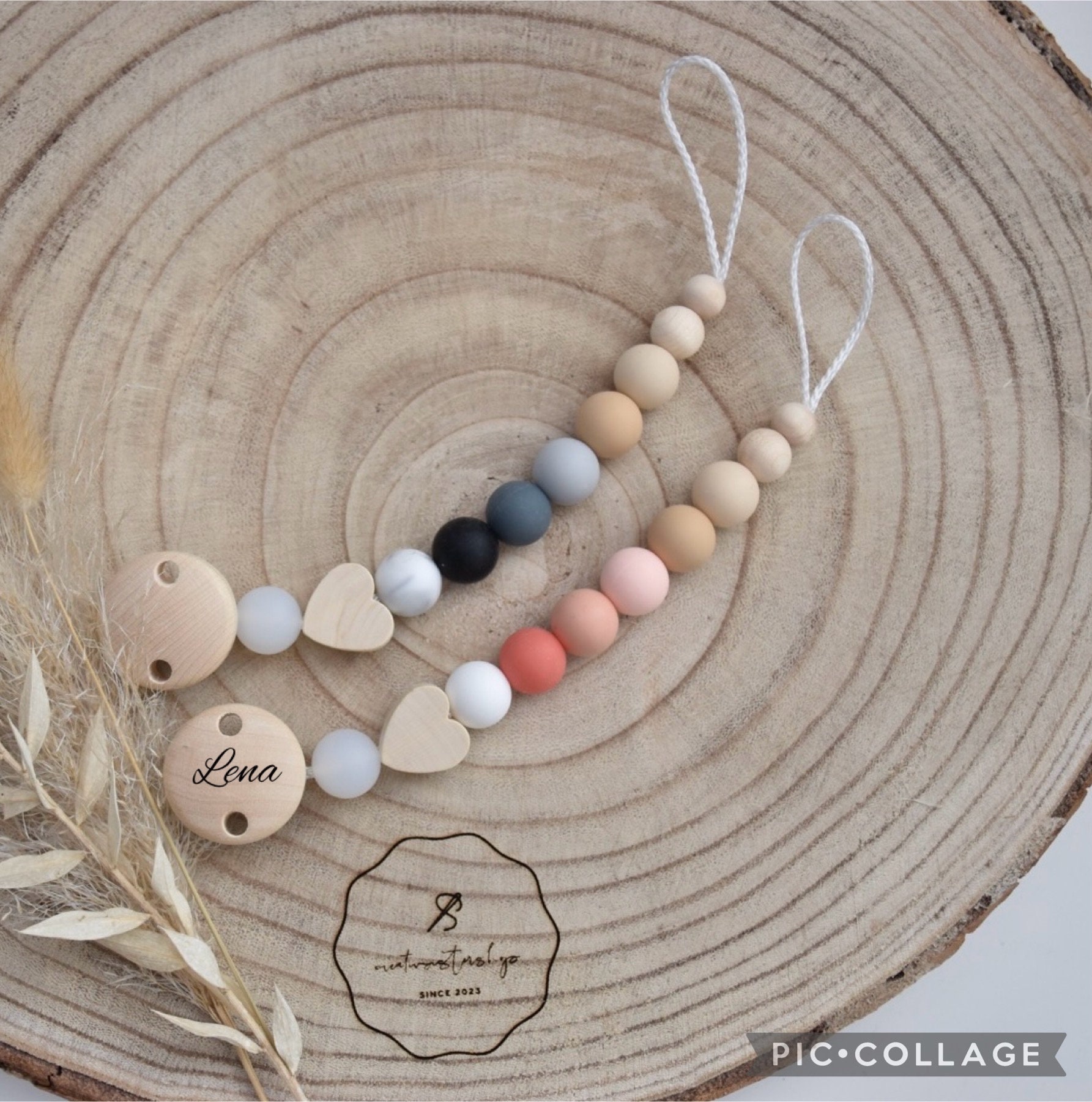 Schnullerkette Bunt Mit Herz Personalisiert Schnullerkette Bunt Mit Herz Personalisiert von Creativsistershop