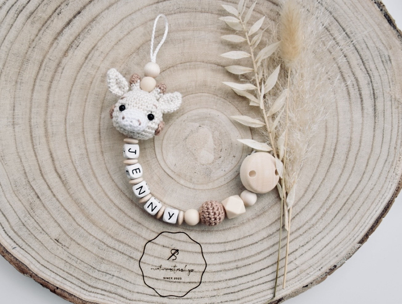 Schnullerkette Giraffe Personalisiert Schnullerkette Giraffe Personalisiert von Creativsistershop