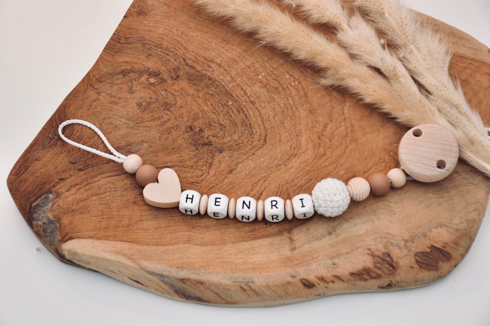 Schnullerkette Herz Personalisiert Schnullerkette Herz Personalisiert von Creativsistershop