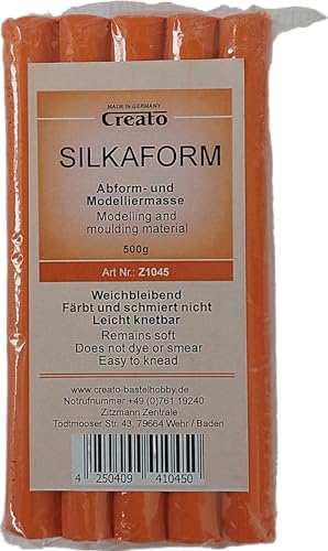 Silkaform - Modelliermasse 500g orange Silkaform - Modelliermasse 500g orange von Creato