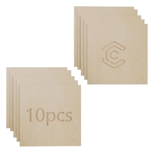 Creatorally 10 Stück Sperrholzplatte 3mm, Lindensperrholz 30 x 30 cm, Unbehandeltes Holz Platten für Lasergravur, CNC-Schneiden DIY Holzplatten Creatorally 10 Stück Sperrholzplatte 3mm, Lindensperrholz 30 x 30 cm, Unbehandeltes Holz Platten für Lasergravur, CNC-Schneiden DIY Holzplatten von Creatorally