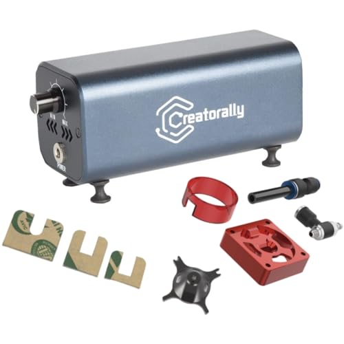Creatorally Air Assist Laser, 18L/Min Luftpumpe für Lasergravierer mit Speed Control, Laserpumpe für Gravur Schneide Maschine, Kompatibel mit S9/S10/A5 PRO/A10 PRO/TTS-55 PRO, Luftstromkontroll Creatorally Air Assist Laser, 18L/Min Luftpumpe für Lasergravierer mit Speed Control, Laserpumpe für Gravur Schneide Maschine, Kompatibel mit S9/S10/A5 PRO/A10 PRO/TTS-55 PRO, Luftstromkontroll von Creatorally