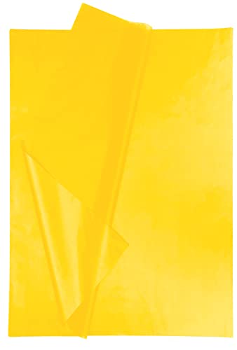Creavvee® Decoupage Seidenpapier gelb 50x70cm 30 Blatt von Creavvee