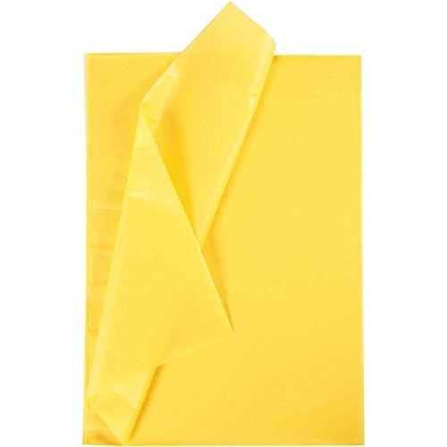 Creavvee Seidenpapier 50x70 cm, Gelb 28 Blatt, F7168 von Creavvee