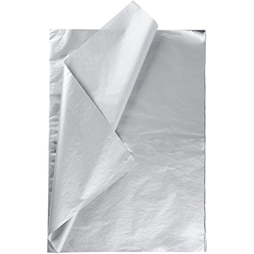 Schneidepapier, Seidenpapier, 28 Blatt, Format 50 x 70 cm, silberfarben Schneidepapier, Seidenpapier, 28 Blatt, Format 50 x 70 cm, silberfarben von Creavvee
