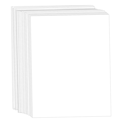 100 Blatt weißer Karton, 8,5 x 11 cm, Creebe 29,5 kg, weißes Druckerpapier für Einladungen, Büro, Zertifikate 100 Blatt weißer Karton, 8,5 x 11 cm, Creebe 29,5 kg, weißes Druckerpapier für Einladungen, Büro, Zertifikate von Creebe