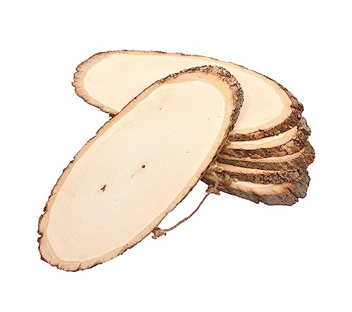 40,6 cm 6 Stück große ovale Lindenholzschilder Holzscheibe für DIY Malerei Handwerk 40,6 cm 6 Stück große ovale Lindenholzschilder Holzscheibe für DIY Malerei Handwerk von Cregugua