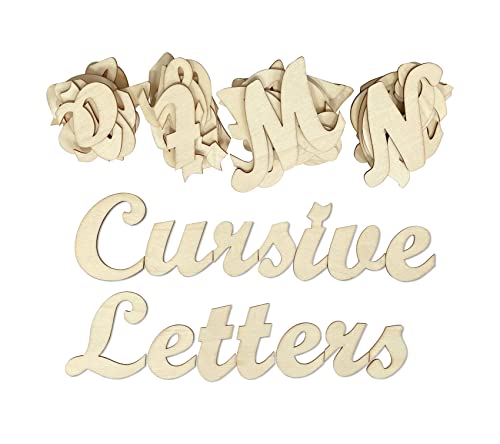 7,6 cm 284 Stück Holzbuchstaben unlackierte Holzbuchstaben zum Basteln kursive Alphabete mit Extras 7,6 cm 284 Stück Holzbuchstaben unlackierte Holzbuchstaben zum Basteln kursive Alphabete mit Extras von Cregugua