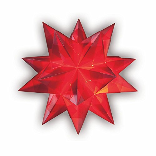 Bascetta Stern Bastelset 20 x 20 cm 30 Blatt rot Transparentpapier 115g/m² Bascetta Stern Bastelset 20 x 20 cm 30 Blatt rot Transparentpapier 115g/m² von Creleo