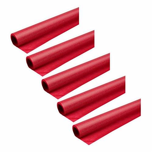 Transparentpapier 42g/m² 5 Rollen rot 70x100cm Drachenpapier von Creleo