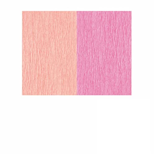 Doppelseitiges Krepppapier rosa - pink 2 Stück 25 x 125 cm Krepppapier zum basteln von Creleo