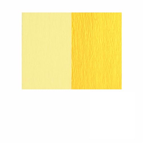 Doppelseitiges Krepppapier weißgelb - gelb 2 Stück 25 x 125 cm Krepppapier zum basteln von Creleo
