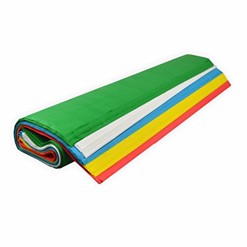 Seidenpapier 20g/m² 50x70 cm 130 Bogen eingerollt farbig sortiert von Creleo