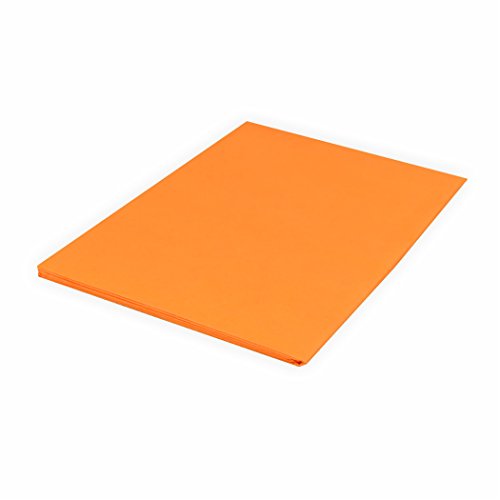 Seidenpapier 20g/m² 50x70 cm 5 Bogen orange Top Qualität zum basteln von Creleo
