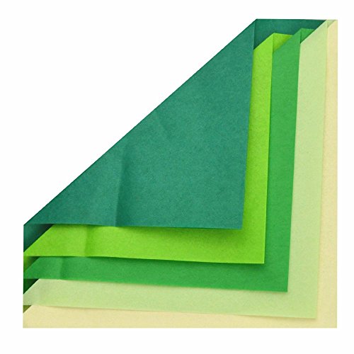 Seidenpapier 20g/qm 50x70 cm creme grün sortiert von Creleo