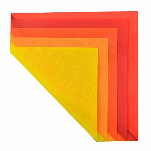Seidenpapier 20g/qm 50x70 cm gelb rot sortiert von Creleo