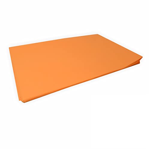 Seidenpapier orange 50 x 70 cm 26 Bogen färbt nicht ab färbt nicht ab bei Kontakt mit Wasser von Creleo