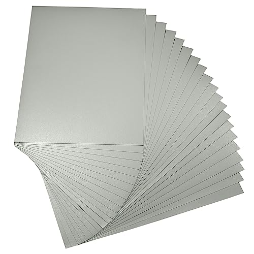 Tonpapier 130 g A4 20 Blatt Silber matt von Creleo