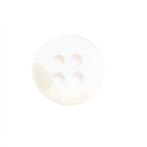 Crendon Knopf, rund, 2 Löcher, Weiß von Crendon