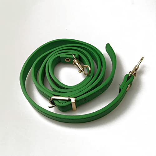 Crepundia Taschenketten,Kette Trageriemen Schulterriemen DIY. Mode Frauen Damen einstellbare Handtasche DIY. Handhaben Pu. Lederband Gürtel Schnalle Umhängetasche Zubehör Lange Gürtel(Green) von Crepundia