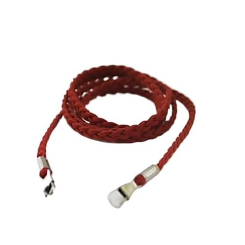 Crepundia Taschenketten,Kette Trageriemen Schulterriemen Mode Ersatz Geldbörse Griff Gürtel dünne Beutel Strap Massive Farbe Tasche Kette Gewebtes Taschen Gürtel Handtasche Umhängetasche Zubehör(Red) von Crepundia