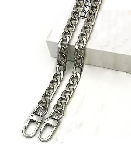 Taschenketten,Kette Trageriemen Schulterriemen 1 stücke stahlbeutelketten 9mm DIY. Abnehmbare Ersatz Geldbörse, Taschengürtel Riemen Riemen for Handtaschen Griff Zubehör Schulter Crossbody(Silver,7 3/ Taschenketten,Kette Trageriemen Schulterriemen 1 stücke stahlbeutelketten 9mm DIY. Abnehmbare Ersatz Geldbörse, Taschengürtel Riemen Riemen for Handtaschen Griff Zubehör Schulter Crossbody(Silver,7 3/ von Crepundia